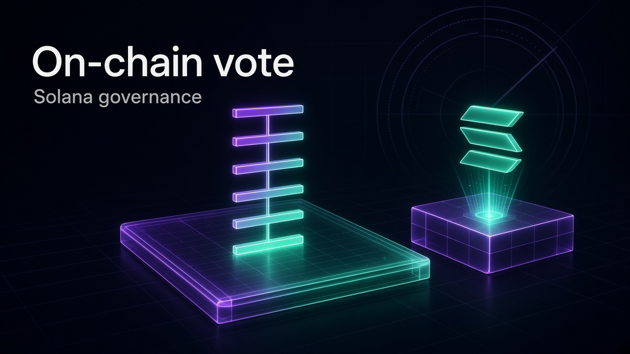Solana on-chain governance: a stake-weighted vote on a public ledger
