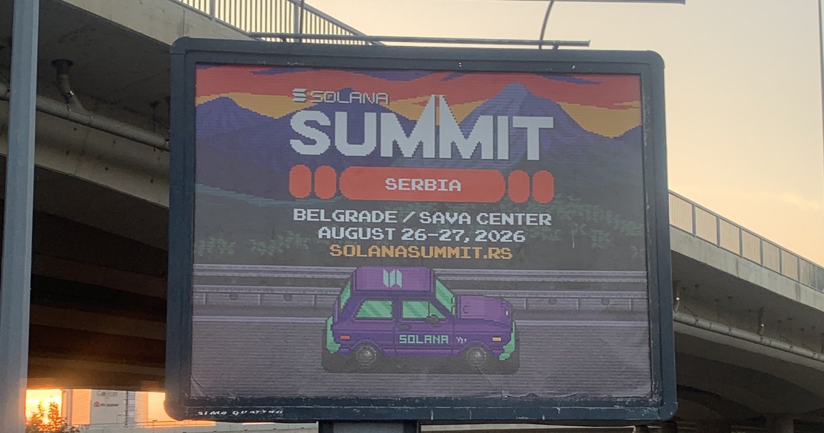 Solana Summit Serbia 2026 in Belgrade at the Sava Congress Center